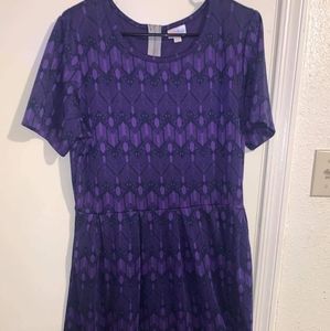LulaRoe EUC 3XL Purple Amelia